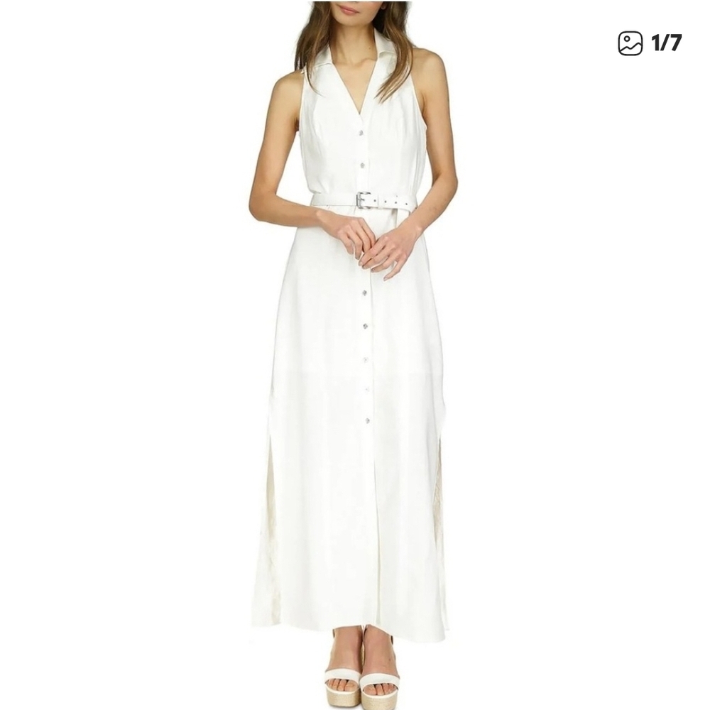 Michael Kors White Sleeveless Maxi Dress P/XS
